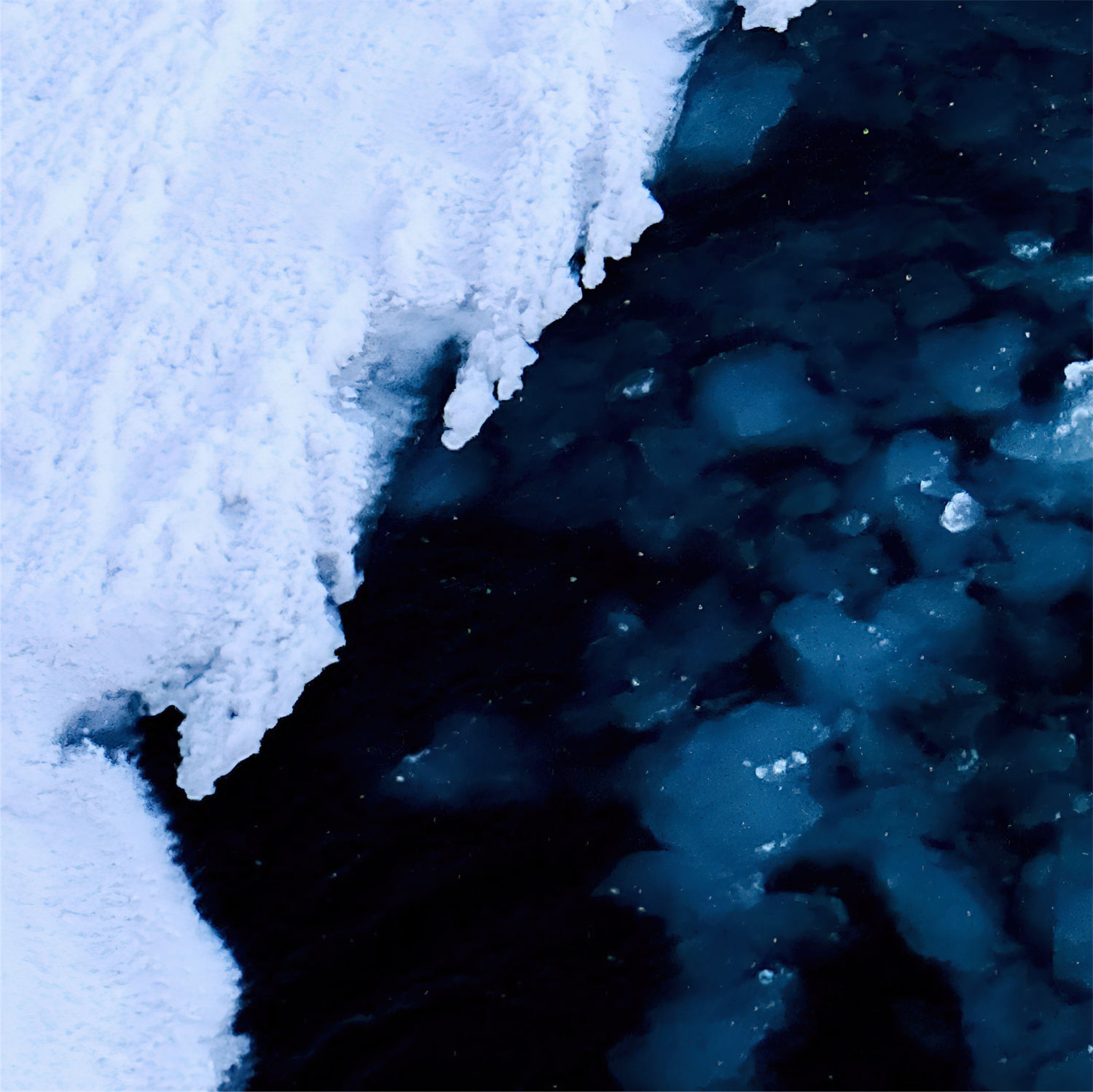 Zoomed-in view of Study of the Melting of the Bow River in Calgary, Alberta, Canada