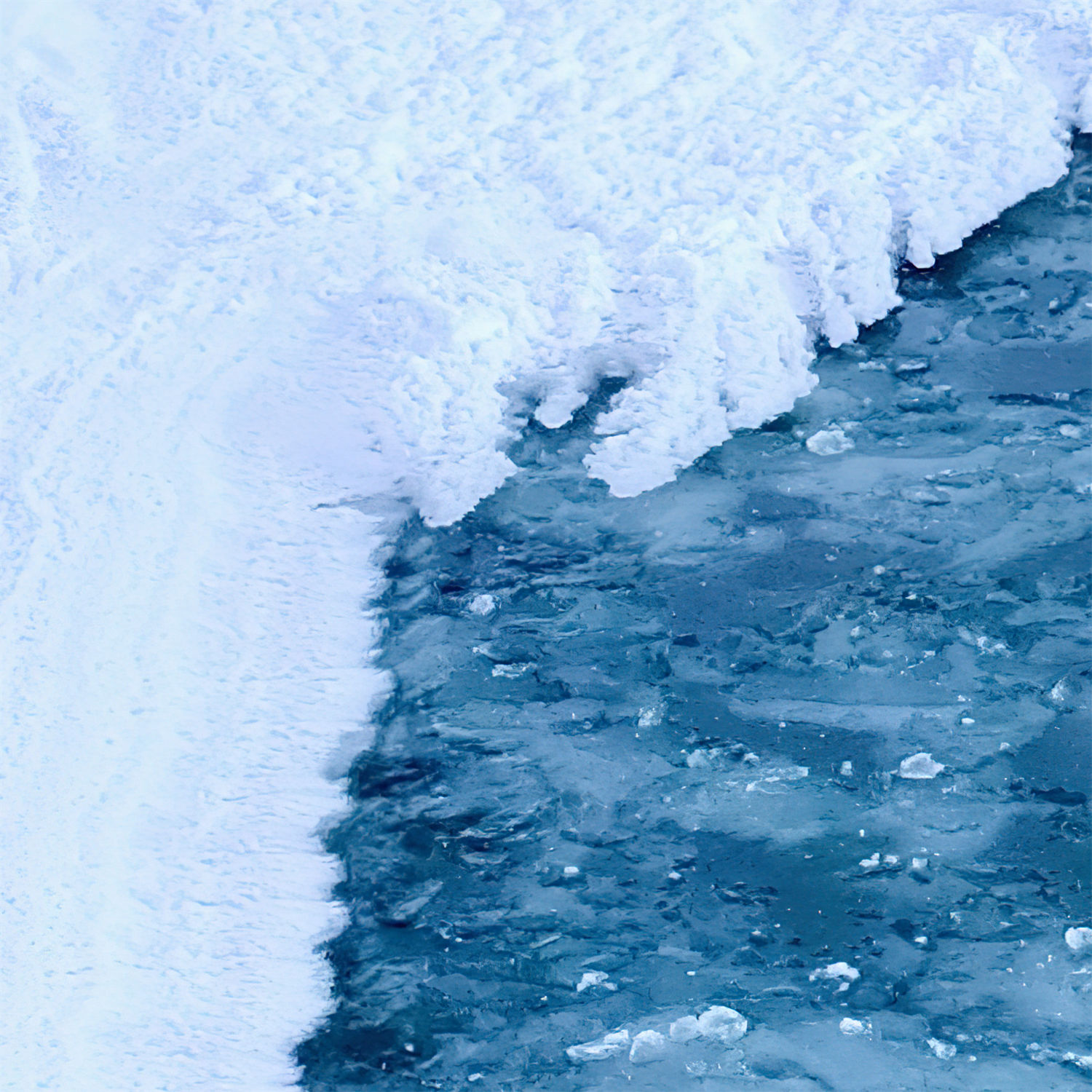 Zoomed-in view of Study of the Melting of the Bow River in Calgary, Alberta, Canada