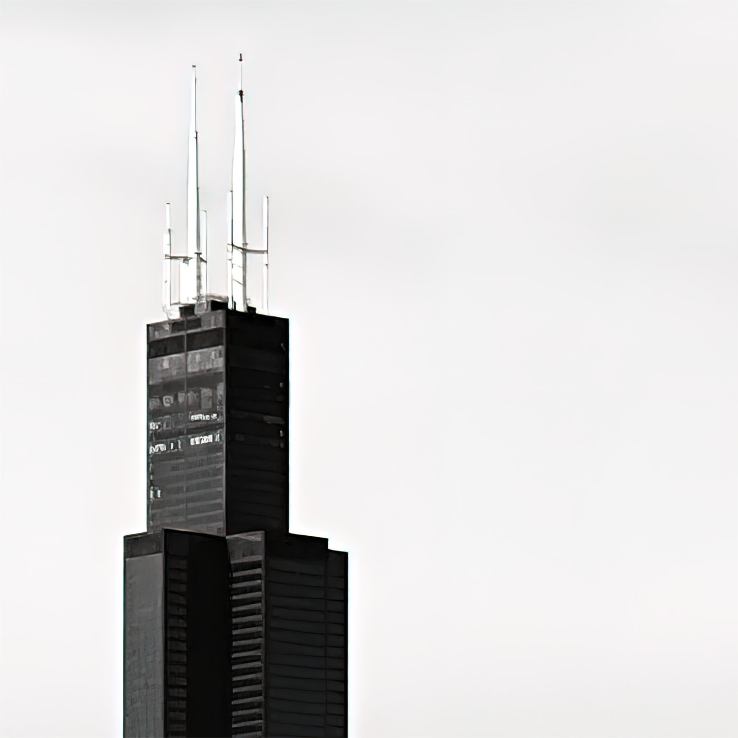 Zoomed-in view of The Magnificent Mile, Chicago, Illinois